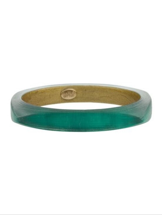 Alexis Bittar Jewelry - Alexis Bittar Semi Translucent Teal Square Bracelet